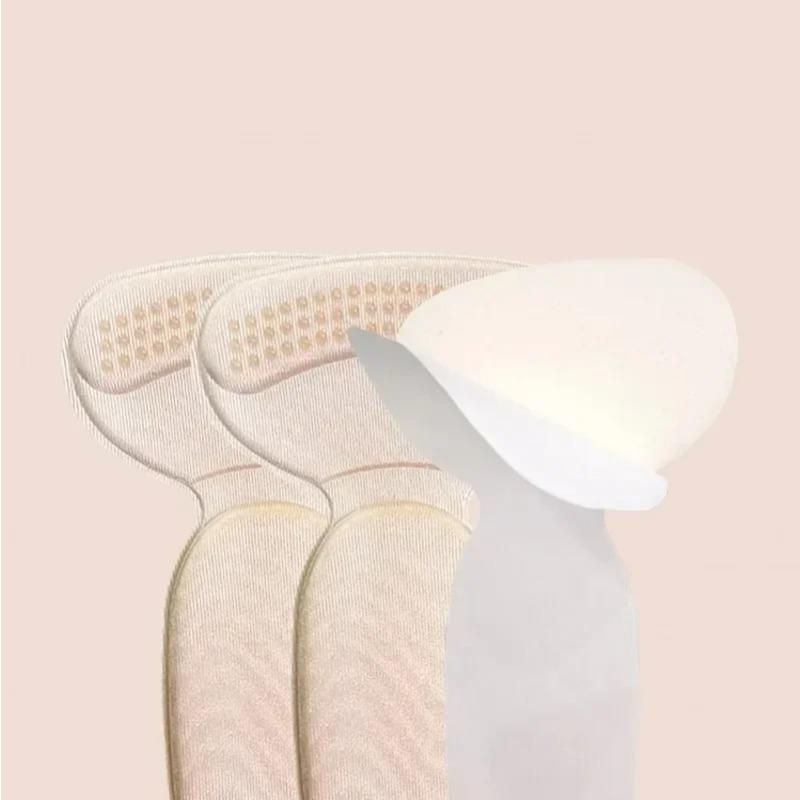 T-Shaped 2-In-1 Heel Pad, Foam Half Size Pad, Thickened Anti Slip High Heels, Anti-Wear Heel Pad