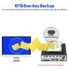 Multifunctional 5.25 inch Front Panel Expansion Hub USB Support One-key Backup