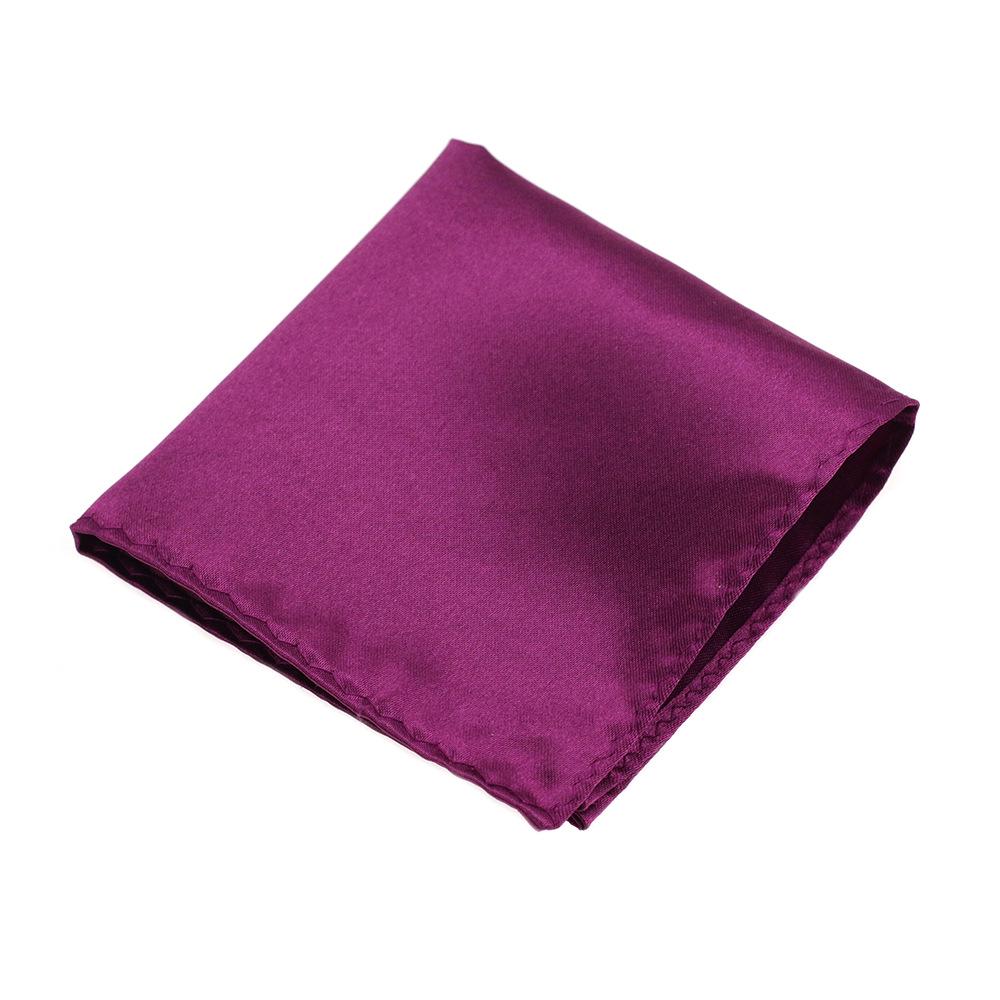 Custom Men s Imitation Silk Solid Pocket Square - Korean Style Fashionable Scarf