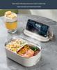 Stainless Steel Electric Heated Lunch Box - Insulated Student Bento Box