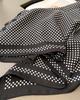 Polka Dot Print Hairbands Square Scarf Women Cotton Linen Feeling Bandana Neck Kerchief Head Bands Foulard Female Scarfs