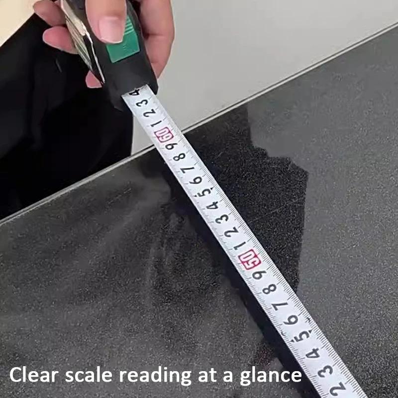 Self Locking Tape Measure 3/5/7.5m Portable Steel Tape Measure Impact Resistant Measuring Ruler Construction Measuring Tools
