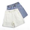 Summer Denim Shorts High Waist Denim Wide Leg Pants Women