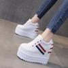 Fashion 2025 Women Autumn Sneakers Platform 12CM Heels Casual Shoes Thick Sole Breathable Ladies Vulcanized Shoes Sneakers Zapatos Mujer