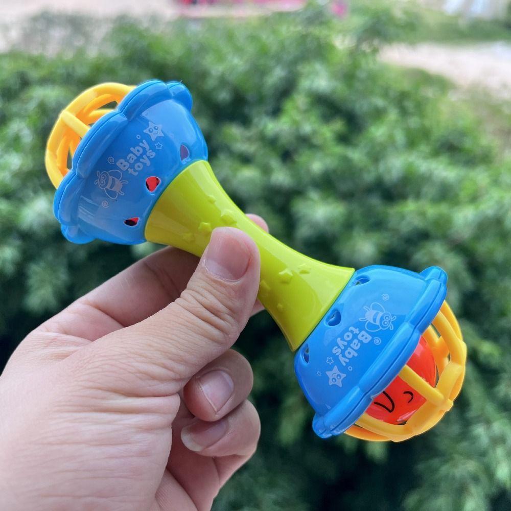 Chewable Musical Instrument Toys Non-Toxic Hand Bell Toys Baby Rattle  Ability Training