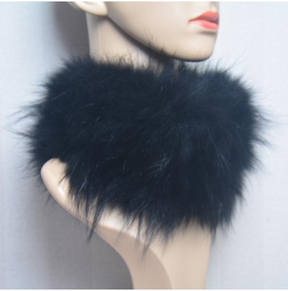 Real Fox Fur Scarf Fur Headband Women Winter Ring Fox Fur Scarves Luxury Neck Warmer Good Elastic 100% Natural Fur Mufflers