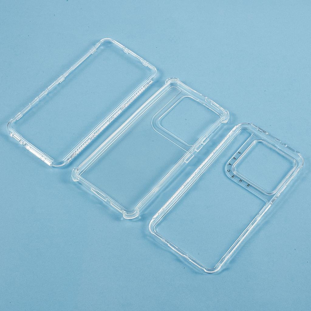 For Xiaomi 14T Crystal Clear Case 3 in 1 Shockproof PC+TPU Phone Cover