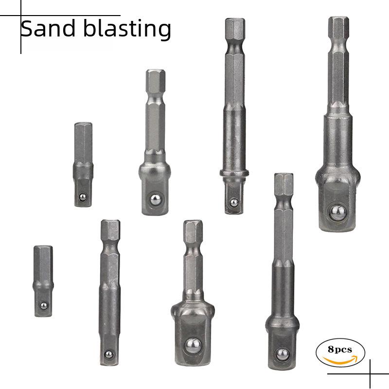 Xinsen Tuo 8pcs Steel Ball Hex Shank Socket Connectors with Color-coded Safety Bead, AD Conversion Extension Rods