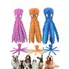 Whiskerspot 3pcs Octopus Dog Toy Set, Eco-Friendly No-Stuffing Plush Squeaky Chew Toys for Small Medium Dogs, Interactive Training (2025 New)