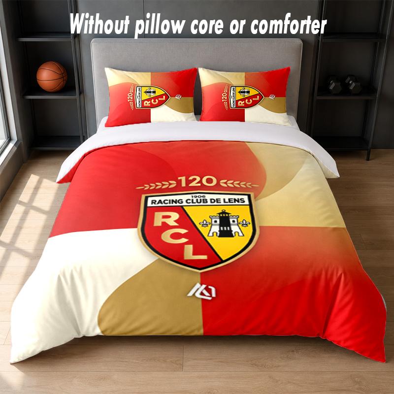 Lens FC Design Bed Bedding Set 1 Duvet Cover + 2 Pillowcases Soft Breathable Household Bed Linens