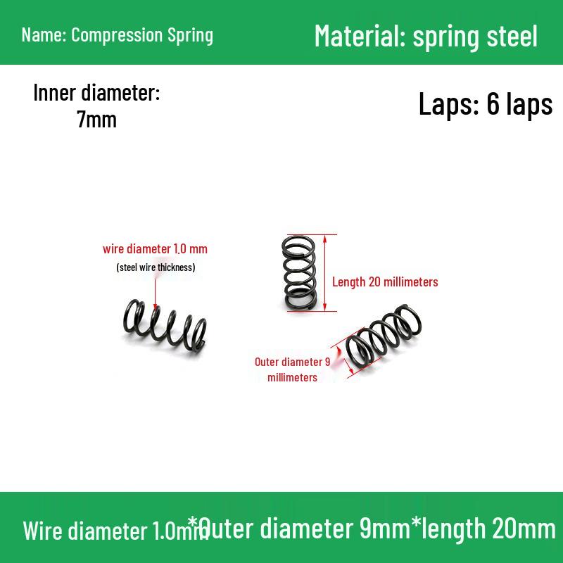Heavy Duty Y-Type Compression Spring Shock Absorber, 1.0mm Wire Diameter, Outer Diameter 5-20mm.