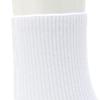 Gunze Support Sizes Ribbed Antibacterial and Set of 2 Socks, 22-24cm, White, Knit, Odor-Removing,
