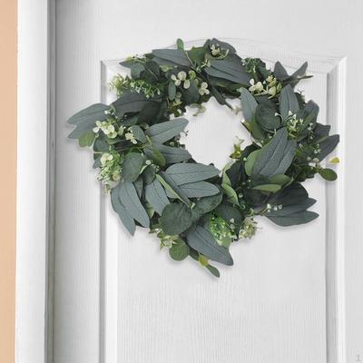 Artificial Wreath Decorative Garland Lifelike Holiday Decoration Spring for Garden