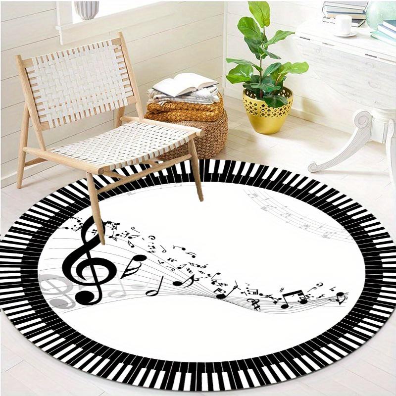 S Music Hit Cd Round Rug Nonslip Area Rug Office Chair Mat Carpet For Living Room Bedroom Home Decor