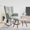 VidaXL Rocking Chair with Footrest Relaxation Chair with Stool Relaxation Seat Living Room Armchair Room of 328150