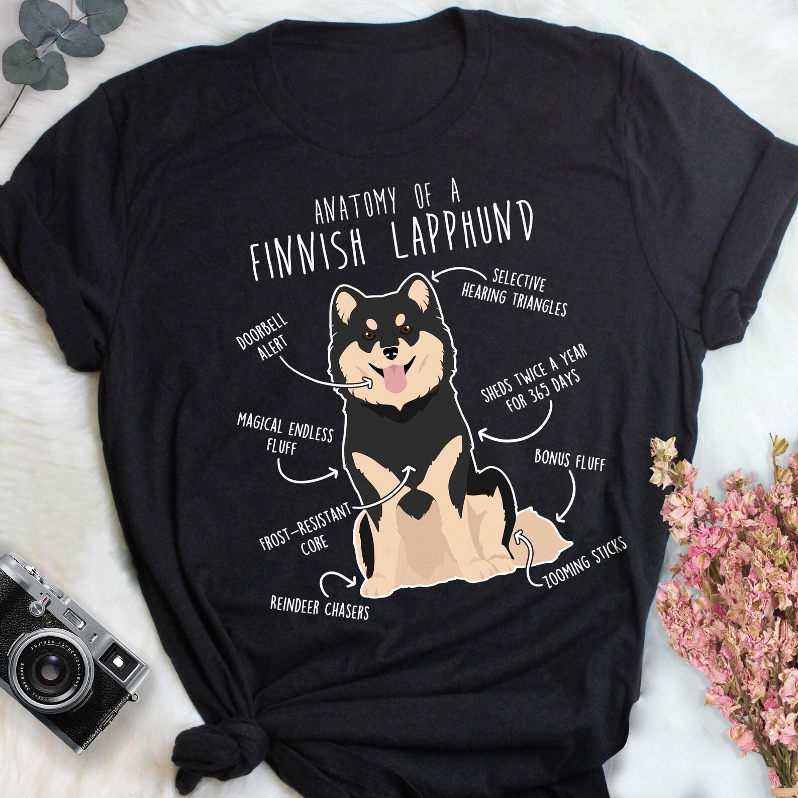 Finnish Lapphund Shirt, , , Cute Black and Tan Lappie T-shirt, Funny Dog Lover Gift, Pet Tee, Dog Mom Dad, Black and Cream Lapponian 150