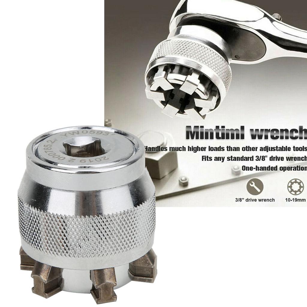 Universal Socket Wrench Magical Adjustable Socket for 10~19mm 38~34in Nut