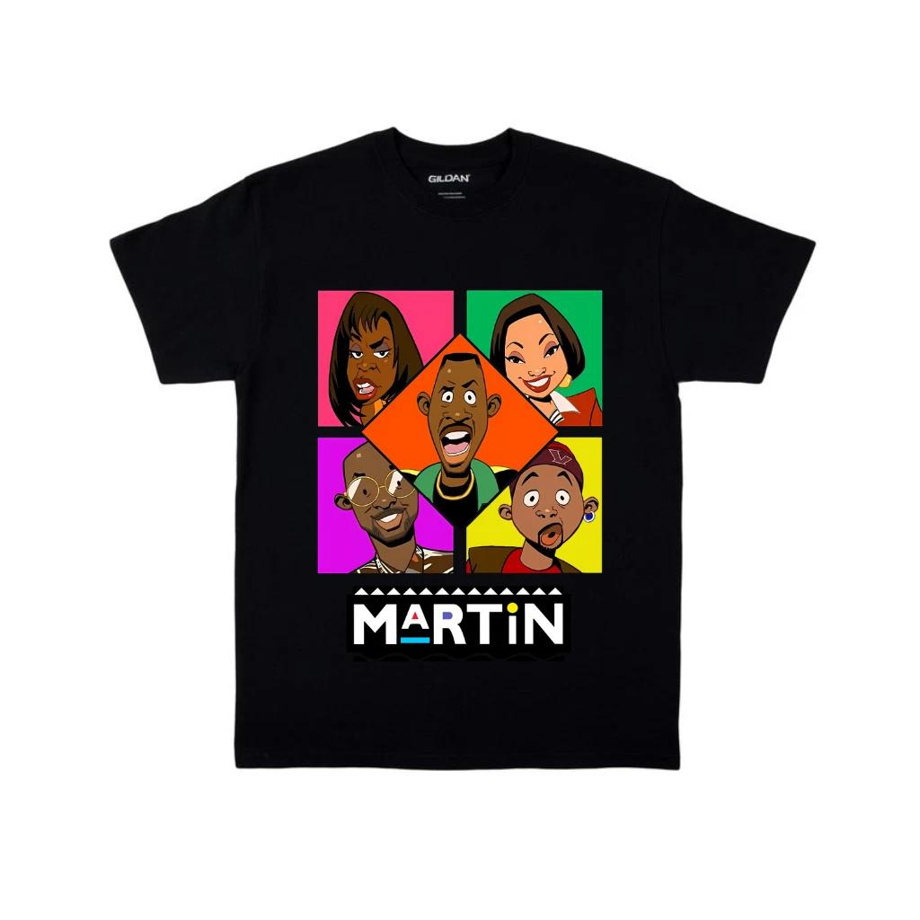 Martin 90’s TV Show Cartoon Style Men’s Blue T-Shirt – S to 5XL M
