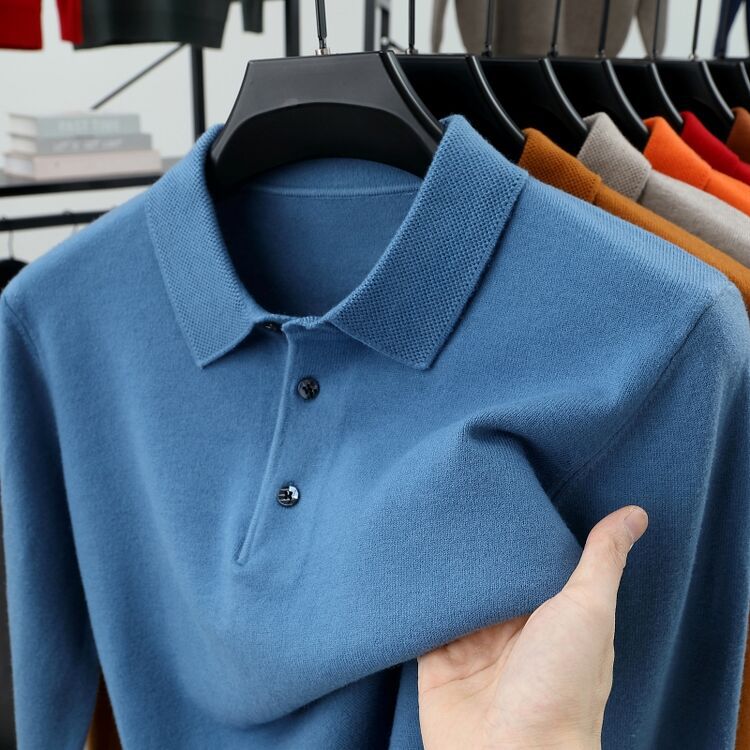 Men's Winter Lapel Collar Casual Top
