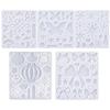 Snowflake Earrings Epoxy Resin Molds Silicone Mold Chinese Knot Pendant Casting