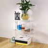 Clear Acrylic Display Riser Display Stand Reusable Dessert Rectangular Tabletop Risers Collectibles Shelf