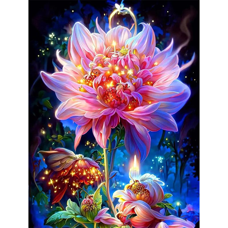 Pictură cu Diamante DIY Flori Ciudate Kit Cusătură în Cruce Artă Mozaic Pictură cu Diamante Cerc Complet Diamant Decor Acasă