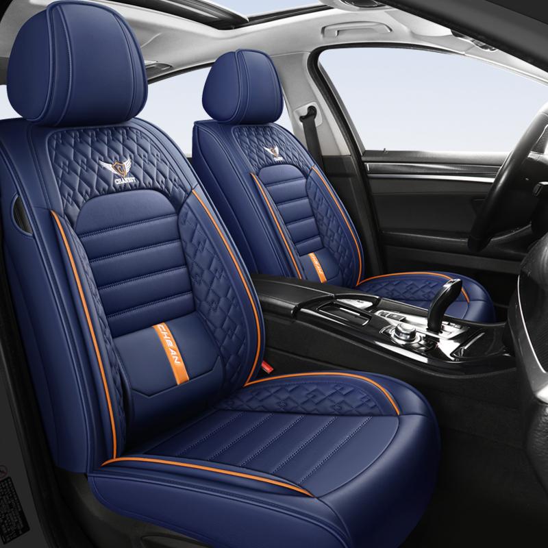 1PC Car Seat Covers with Built-in Lumbar Support - Full-Wrap Design, All-Season Comfort & Durability for Most Sedans & SUVs