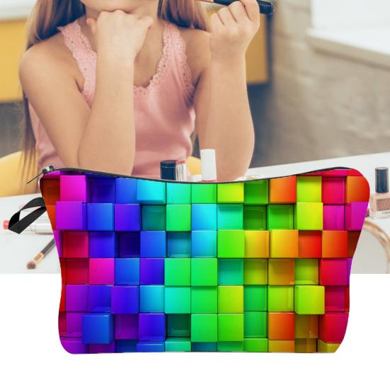 Attraktiva toalettväskor tryckta bärbara med stor kapacitet