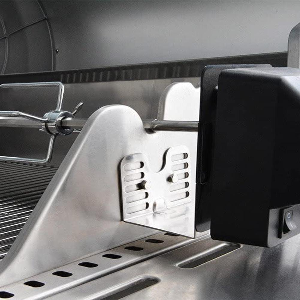 Heavy Duty Stainless Steel Rotisserie Motor Bracket for Barbecue Grill Compatible with Various For Outdoor Grills
