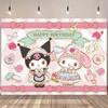 Sanrio Kuromi Themed Birthday Decoration Photography Background Girl 1st Birthday Background Suitable For Photography Studio