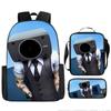 Zaino Spoof Skibidi Toilet Man Zaino Scuola Elementare Borsa Astuccio