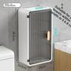 Bathroom Home Creative Wall Mounted Non Perforated Tissue Storage Box Open Door Tissue Box Transparent Wall Mounted Paper Box