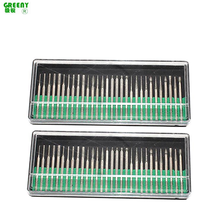 30-Piece Electroplated Diamond Grinding Needles and Heads for Jade Carving