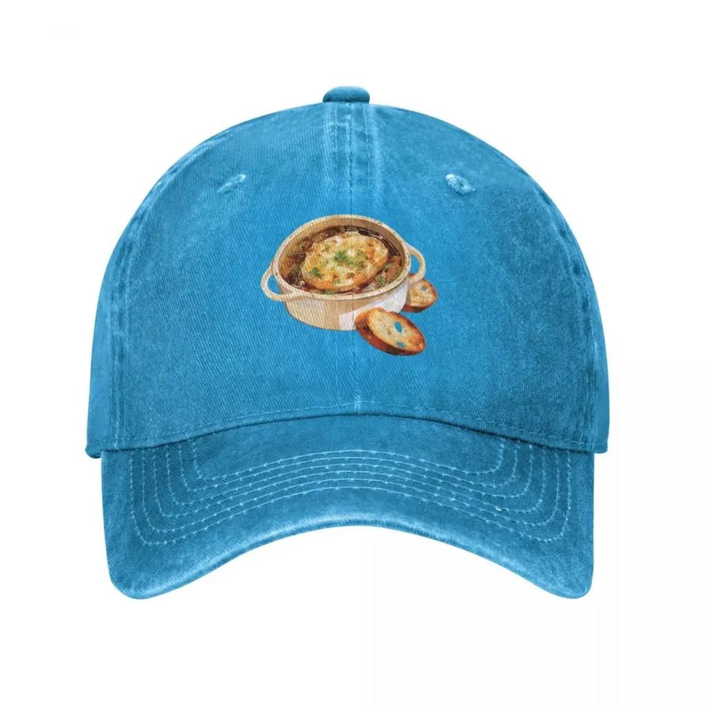 Classic French Onion Soup Baseball Cap Streetwear derby hat golf hat genuine winter hats for Unisex Women Hats Unisexs
