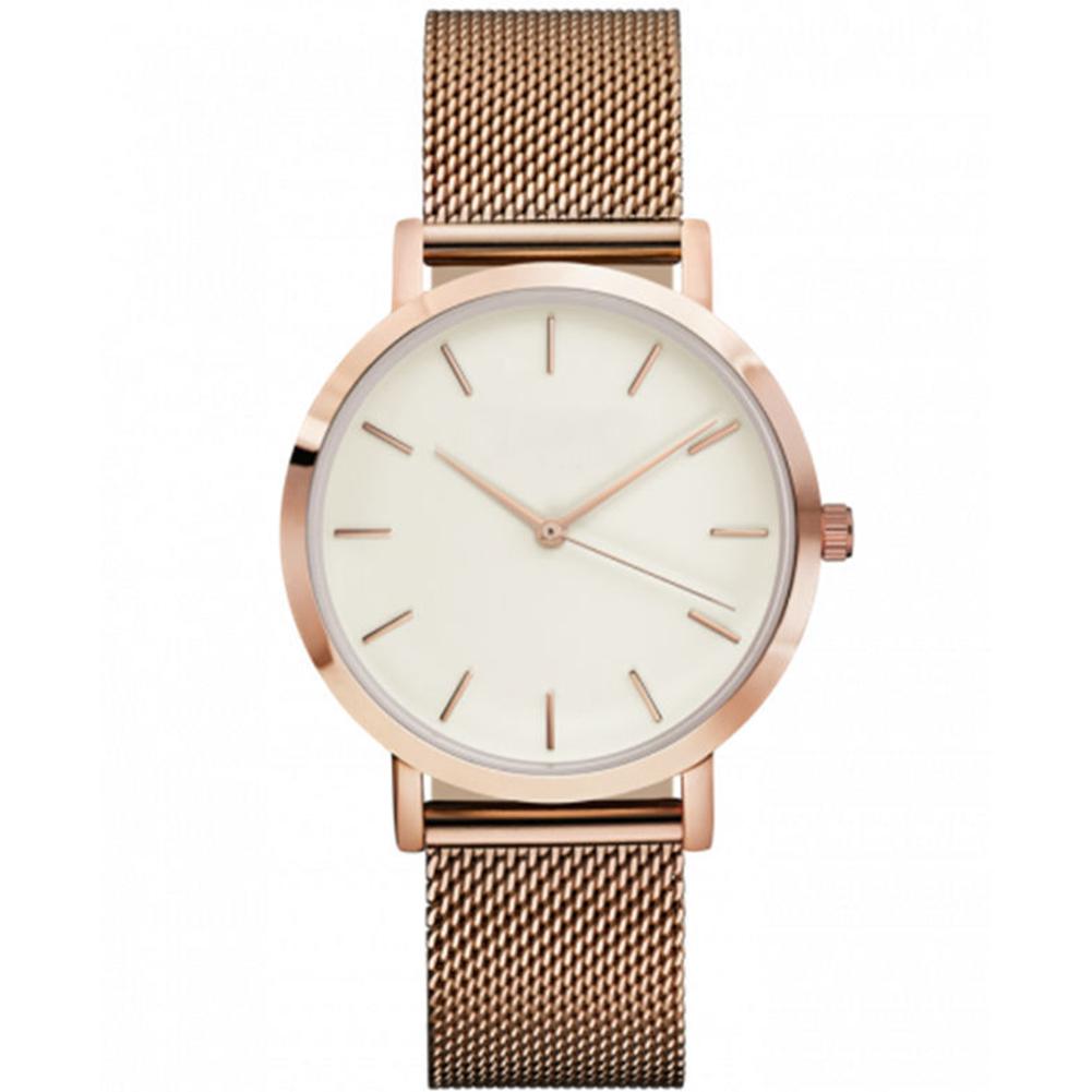 Simple Casual Men Women Large Round Dial Quartz Watch