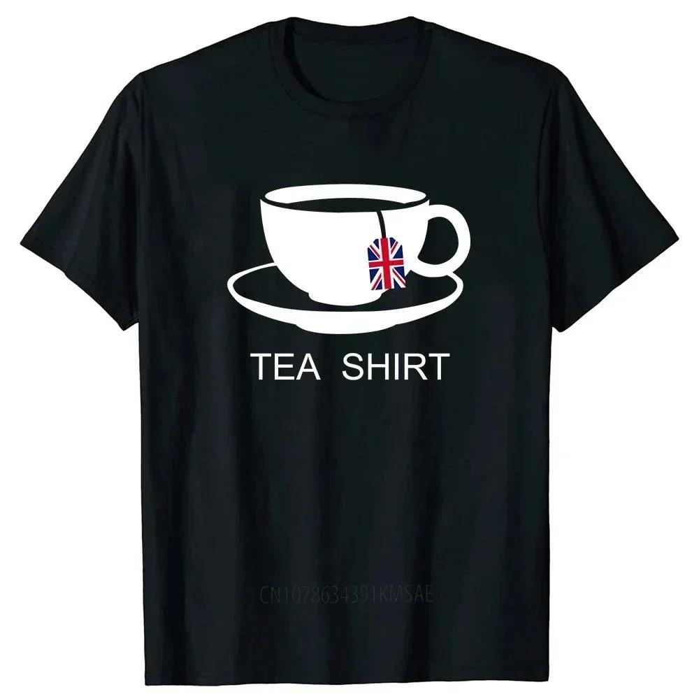 Tee Tops Round NeckShortSleeve Fashion Tshirt Clothing Casual TshirtsI Love English Tea UK Flag Fun Novelty Souvenir harajuku