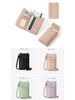 Passport neck smartphone overseas card travel snap button pastel colors case, strap, case, stylish, cute, lightweight, thin, small, women's, travel,