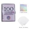 Sammelbuch für 100-Tage-Umschläge, Geldspar-Challenge, einfache und lustige Art, 5.050 $ Geld zu sparen, Budgetplaner-Set, Neujahrs-Bargeldspar-Challenge