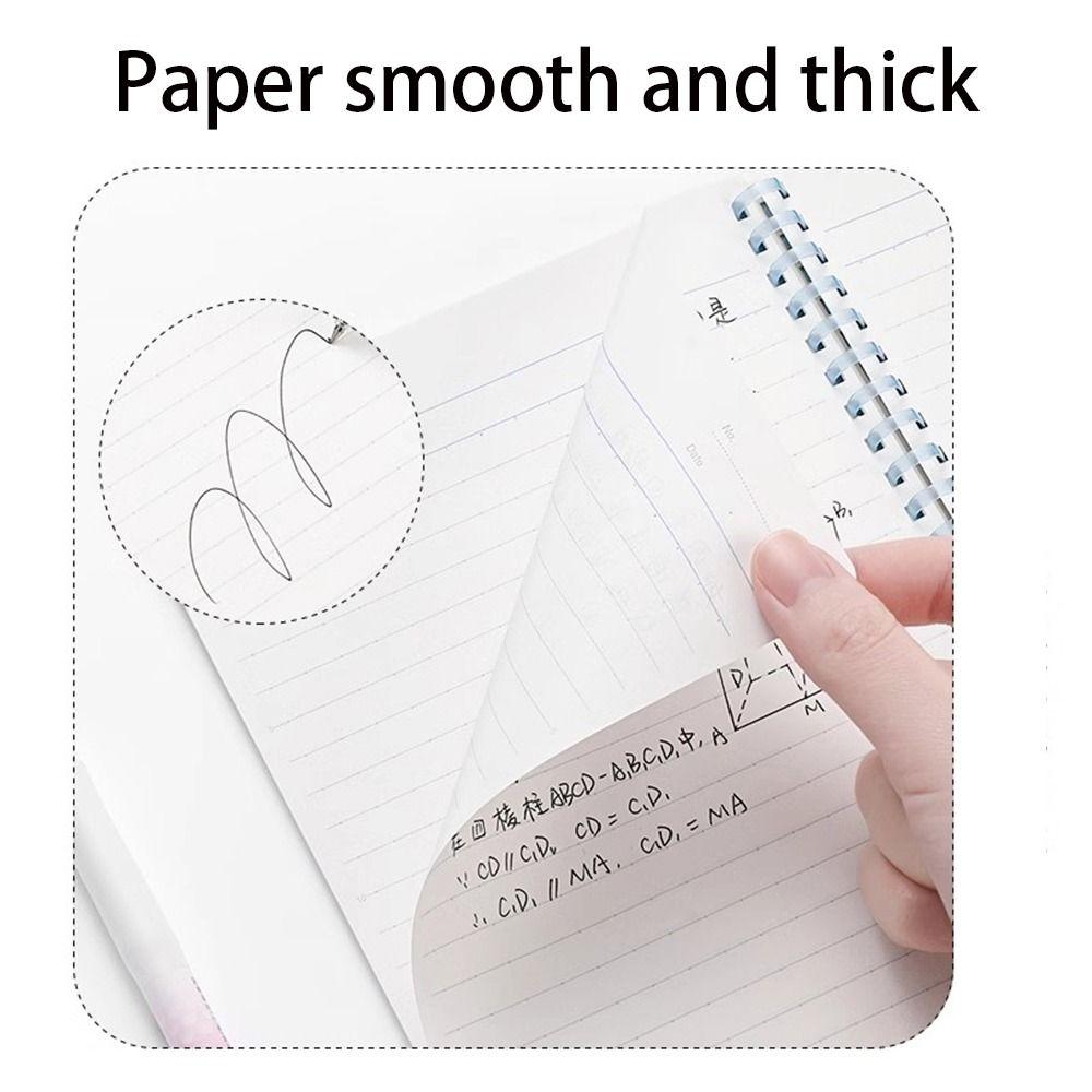 A5/B5 Soft Coil Notebooks 160 Pages 180° Lay-Flat Notepad Creative Student Class Notebooks  Student