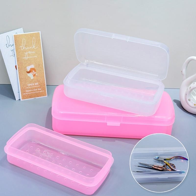 Manicure Implement Sanitizer Cleaner Nail Art Tools Storage Box Manicure Accesories Organized for Salons and Home Use