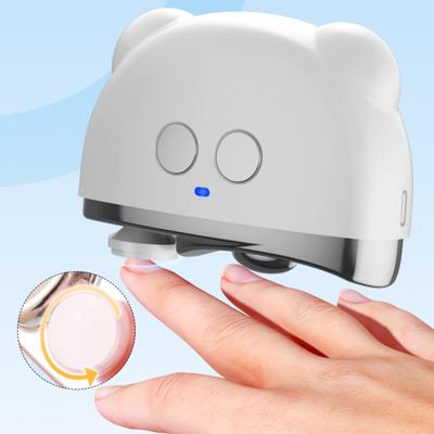 Baby Electric Nail Clipper with LED Light Rechargeable 3 Speed Automatic Nail Trimmer Kids Adults Seniors Fingernail Cutter Polisher Grinder
