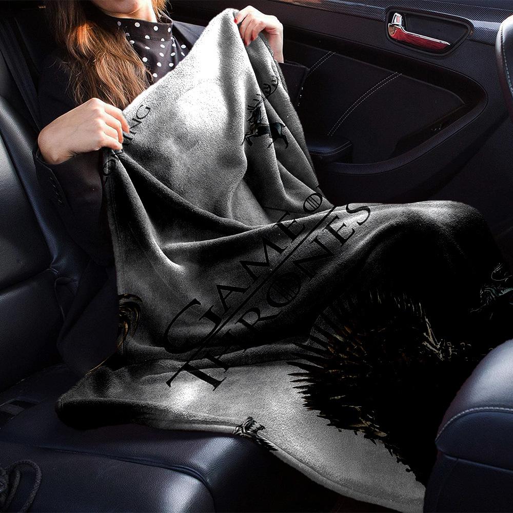 1pc Game of Thrones Winter is Coming Flannel Blanket - Soft Warm Throw for Home, Office, TravelL1323