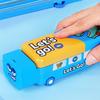 New Metal Pencil Case Three-layers Large Capacity Car Shape Pen Box Multi-functional Stationery Box School Office