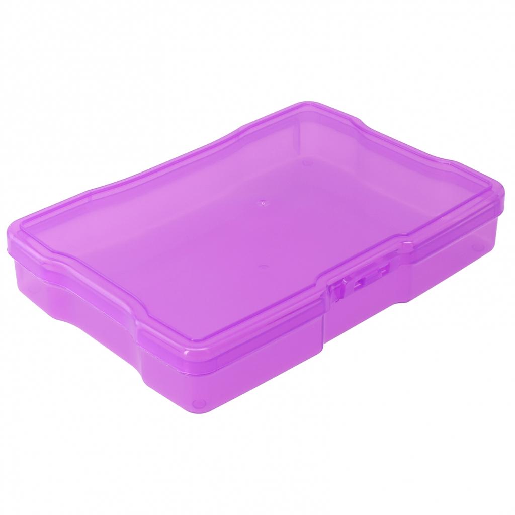 1pcs Photo Storage Box Buckle Design Multiple Color