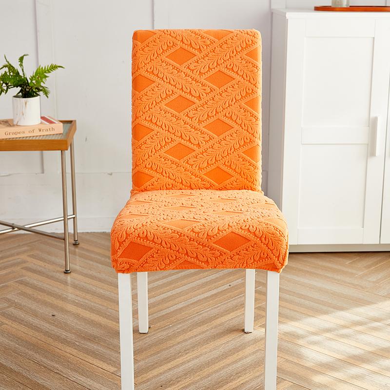 Thick Jacquard Chair Cover Spandex Stretch Slipcovers Chair Seat Covers for Kitchen Dining Room Wedding Banquet Home 1PC