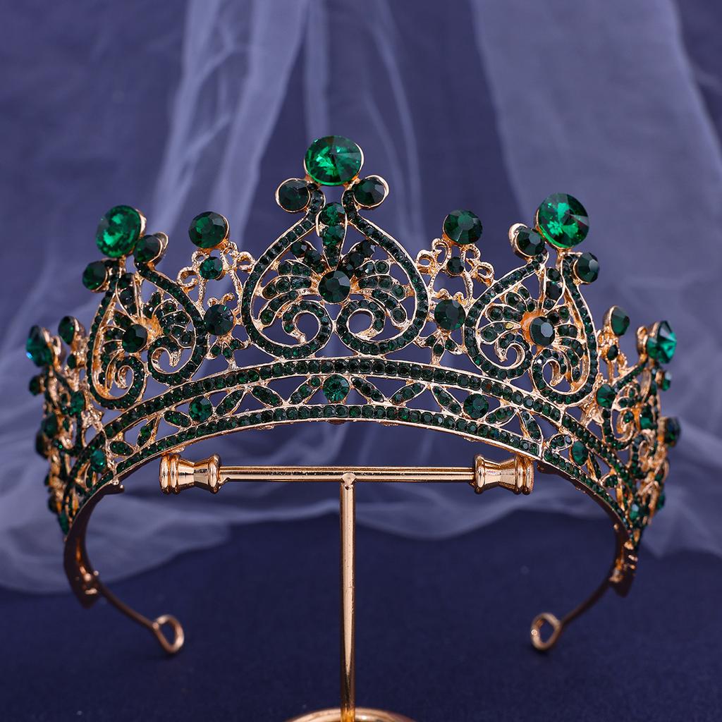 Vattenpärla Krona Huvudbonad Europeisk Brud Legeringskrona Håraccessoar Barockklänning Inställningsaccessoarer