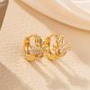 Elegant Little Swan Zircon Stud Earrings - Fashionable, Light Luxury, Fade-Resistant