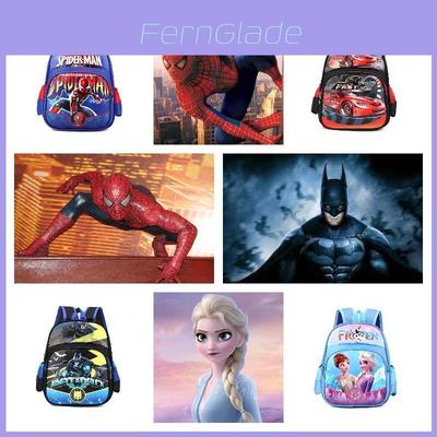 Cute New Cartoon Comic Backpack For Kindergarten Water-resistant And Spine Protection Unisex Car)
