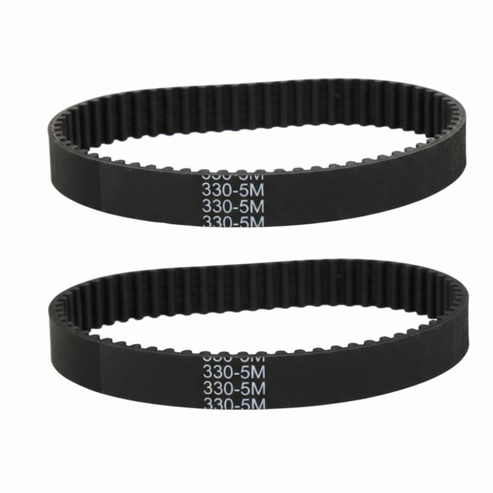 2 Pcs Black Timing Drive Belt Rubber Drive Belts Durable Toothed Belt Electric Scooter Timing Belt