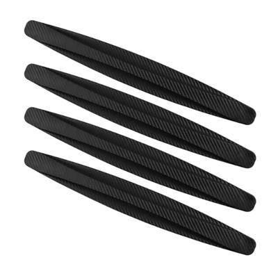4Pcs Carbon Fiber Door Edge Guards Bumper Protectors Trim Guard Stickers Molding Trim for Car Vehicle